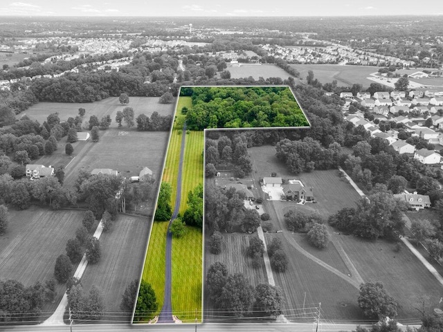 10382 Wright Rd NW, Canal Winchester, OH 43110 - aerial view of property's location featuring property boundaries highlighted