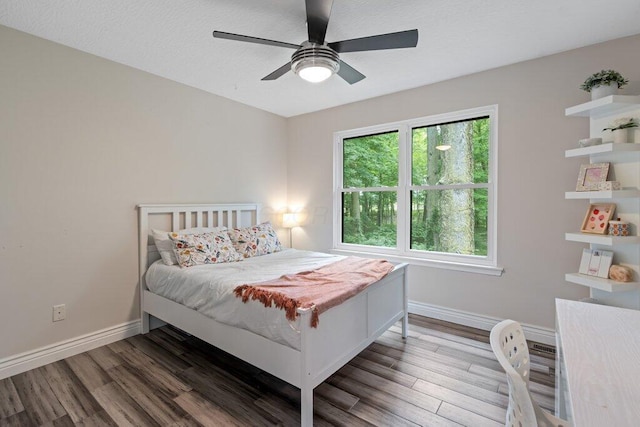 10382 Wright Rd NW, Canal Winchester, OH 43110 - bedroom with wood finished floors and a ceiling fan