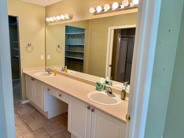 6608 Lakeview Cir, Canal Winchester, OH 43110 - bathroom with double vanity and a stall shower