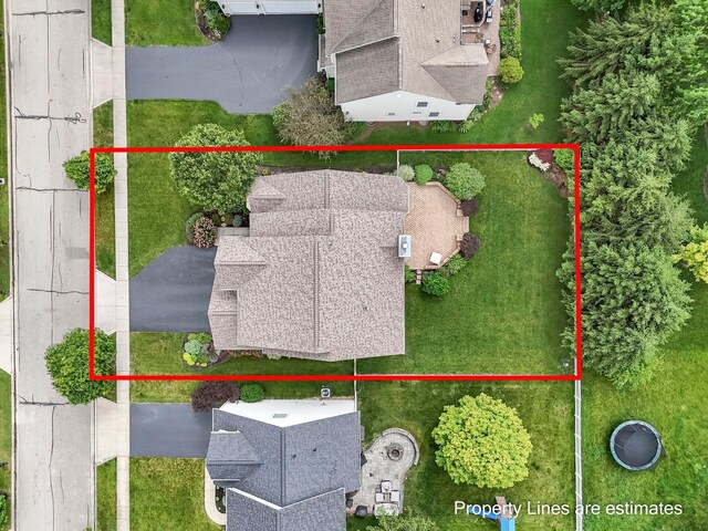 6229 Janes Way, Hilliard, OH 43026 - aerial view of property and surrounding area with property parcel outlined