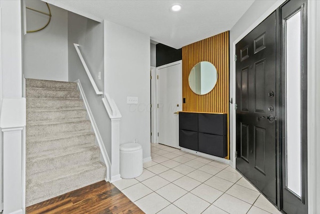 5821 Albany Grv, Westerville, OH 43081 - entryway with stairs and recessed lighting