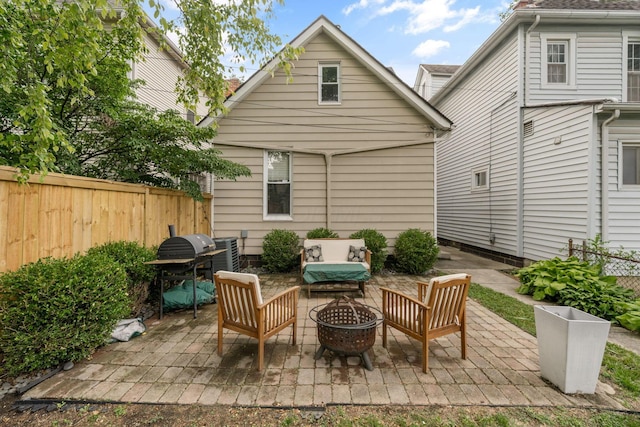 336 E Kossuth St, Columbus, OH 43206 - view of patio with grilling area and an outdoor hangout area