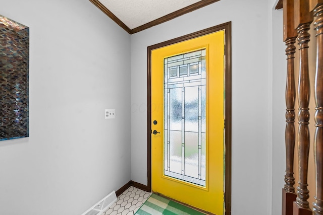 505 Tresham Rd, Columbus, OH 43230 - foyer with crown molding and light floors
