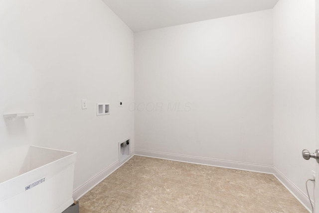 3622 Switchgrass Ct, Hilliard, OH 43026 - laundry area with hookup for an electric dryer and washer hookup