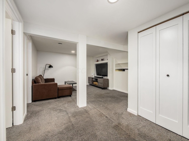 5611 Donnally Ct, Dublin, OH 43016 - finished below grade area featuring carpet and baseboards