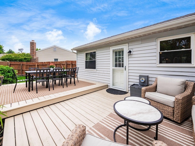 5611 Donnally Ct, Dublin, OH 43016 - wooden deck featuring outdoor dining space