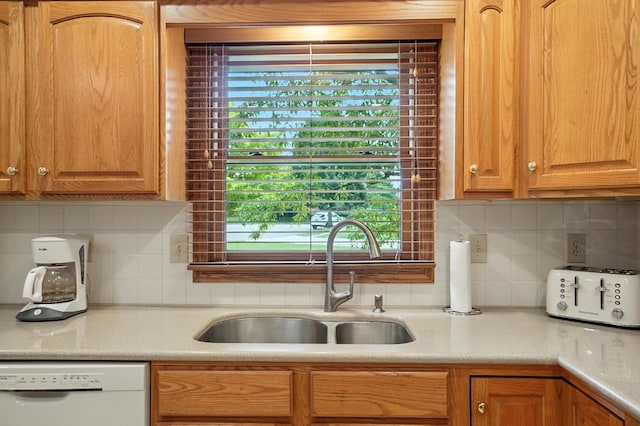 3175 Dartford Trce, Dublin, OH 43017 - kitchen featuring dishwasher, light countertops, and tasteful backsplash