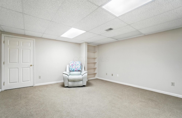 3175 Dartford Trce, Dublin, OH 43017 - unfurnished room with carpet floors and a paneled ceiling