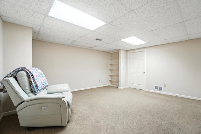 3175 Dartford Trce, Dublin, OH 43017 - unfurnished room with carpet floors and a drop ceiling