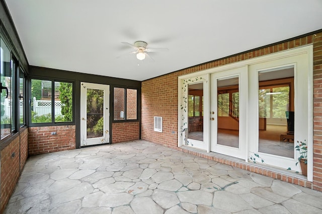 3175 Dartford Trce, Dublin, OH 43017 - unfurnished sunroom with ceiling fan and healthy amount of natural light