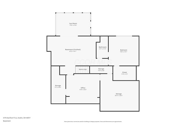 3175 Dartford Trce, Dublin, OH 43017 - view of floor plan / room layout