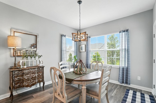 618 Ludham Trl, Pickerington, OH 43147 - dining area featuring a chandelier and wood finished floors