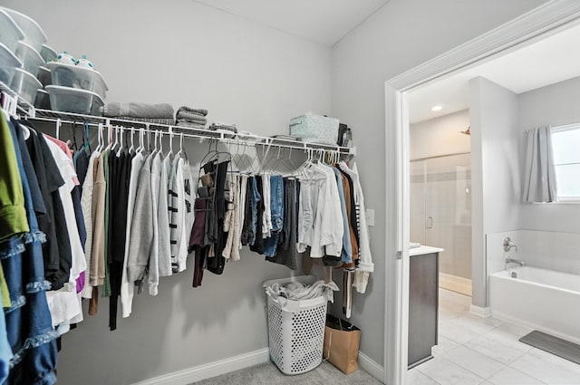 618 Ludham Trl, Pickerington, OH 43147 - spacious closet with tile patterned floors