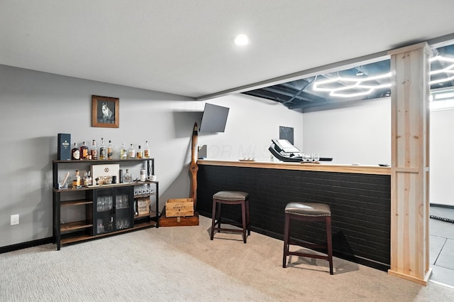 618 Ludham Trl, Pickerington, OH 43147 - indoor dry bar featuring carpet
