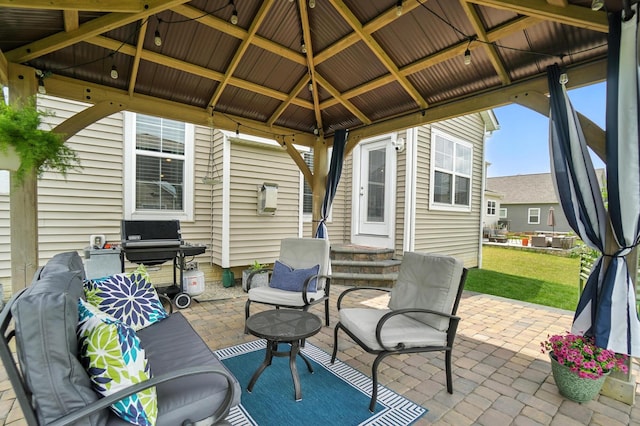 618 Ludham Trl, Pickerington, OH 43147 - view of patio featuring a gazebo and area for grilling