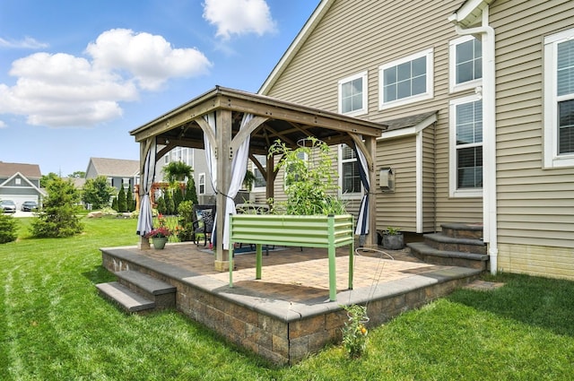 618 Ludham Trl, Pickerington, OH 43147 - view of patio / terrace with a gazebo