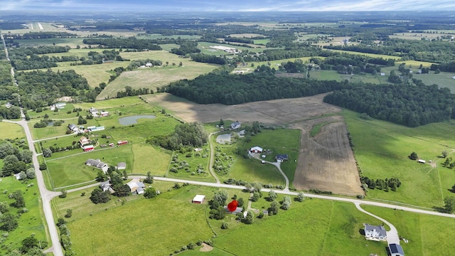 6471 Graham Rd, Mount Vernon, OH 43050 - aerial view of property and surrounding area featuring rural landscape and a pastoral area