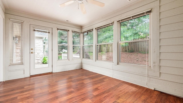 74 Stonington Cir, Newark, OH 43055 - unfurnished sunroom with wood finished floors and ornamental molding