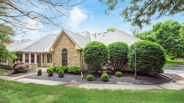 74 Stonington Cir, Newark, OH 43055 - view of front of house with stone siding
