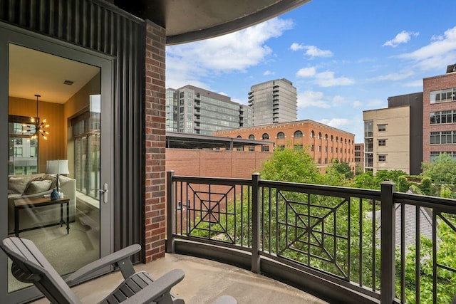 250 Daniel Burnham Sq Unit 402, Columbus, OH 43215 - balcony featuring a view of city