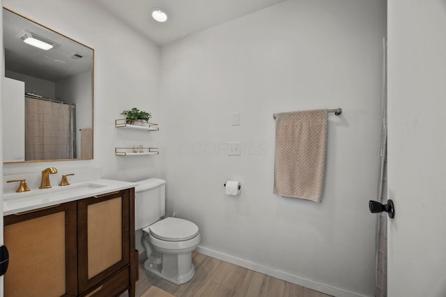 298 Flint Ridge Dr, Columbus, OH 43230 - bathroom with vanity and wood finished floors