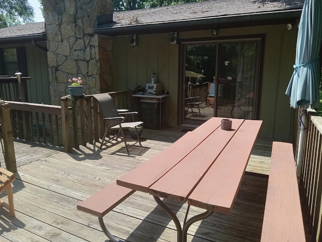 6978 Cook-Jones Rd, Waynesville, OH 45068 - view of wooden terrace