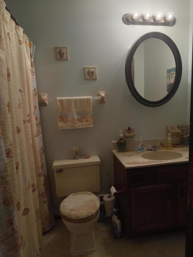 6978 Cook-Jones Rd, Waynesville, OH 45068 - bathroom with vanity and tile patterned flooring