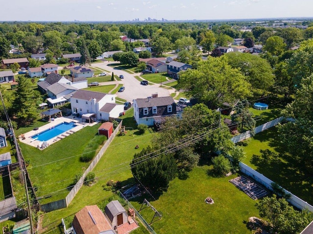 3748 Wagner Ct, Grove City, OH 43123 - aerial perspective of suburban area featuring a pool area