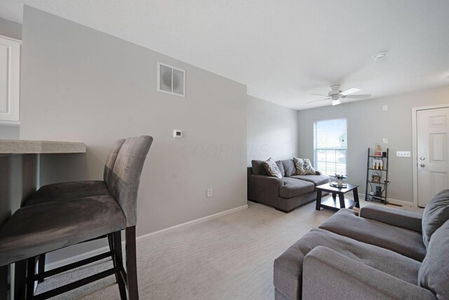 6295 Royal Tern Xing, Columbus, OH 43230 - living area with ceiling fan and baseboards