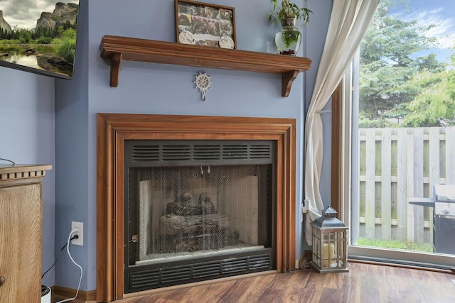 224 Macandrews Way Unit 60A, Blacklick, OH 43004 - detailed view of a fireplace and wood finished floors