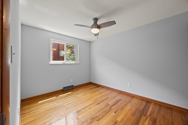 1033 Folkestone Rd, Columbus, OH 43220 - empty room featuring ceiling fan and light wood finished floors
