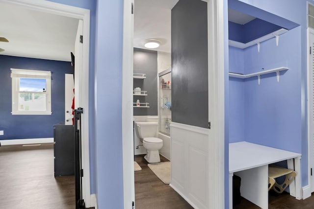 372 Sturbridge Rd, Columbus, OH 43228 - bathroom featuring wood finished floors and toilet