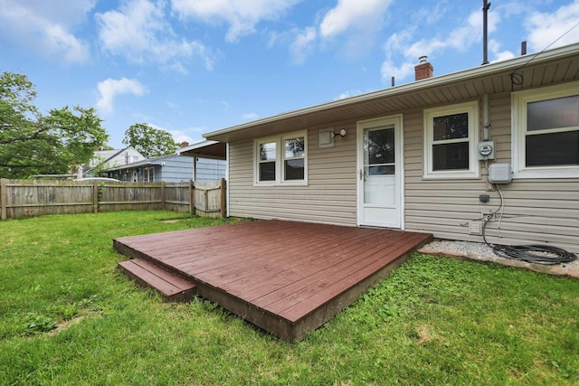 372 Sturbridge Rd, Columbus, OH 43228 - wooden deck with a fenced backyard