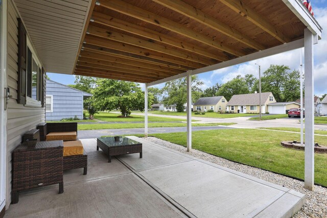 372 Sturbridge Rd, Columbus, OH 43228 - view of patio / terrace with a residential view