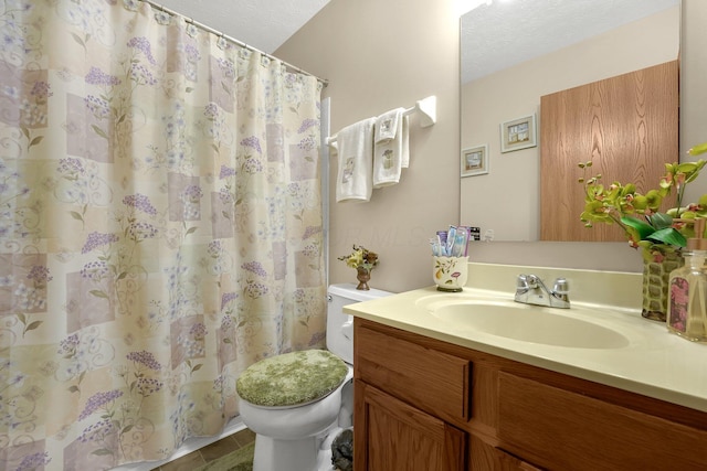 50 Bazler Ln, South Bloomfield, OH 43103 - bathroom featuring vanity, tile patterned flooring, and a shower with shower curtain