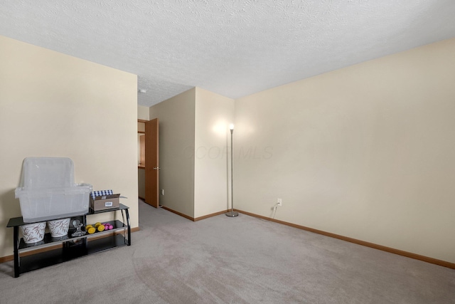 50 Bazler Ln, South Bloomfield, OH 43103 - carpeted empty room featuring baseboards and a textured ceiling
