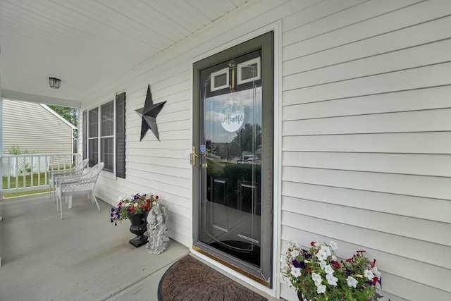 50 Bazler Ln, South Bloomfield, OH 43103 - doorway to property with a porch