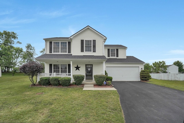 50 Bazler Ln, South Bloomfield, OH 43103 - traditional-style home with driveway, a porch, and an attached garage