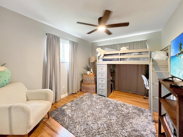 4713 Haughn Rd, Grove City, OH 43123 - bedroom with light wood finished floors and ceiling fan