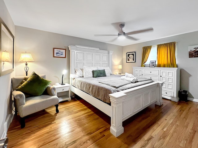 4713 Haughn Rd, Grove City, OH 43123 - bedroom featuring light wood finished floors and ceiling fan