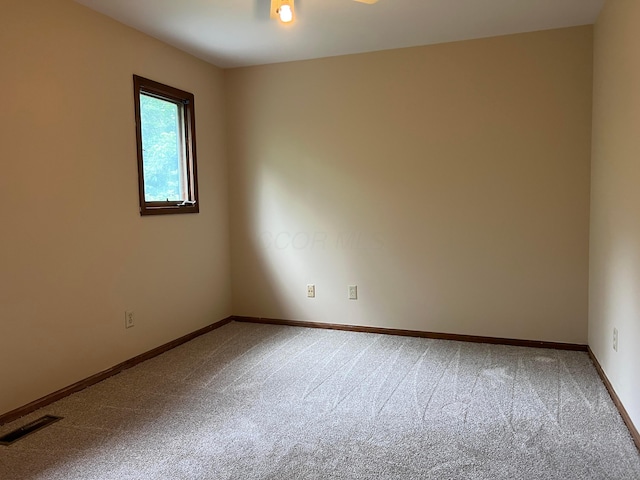 471 Old Mill Dr, Columbus, OH 43230 - carpeted empty room with baseboards and a ceiling fan