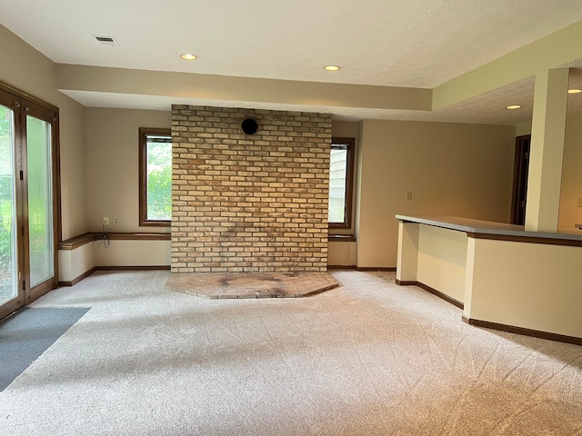 471 Old Mill Dr, Columbus, OH 43230 - unfurnished living room with light colored carpet and recessed lighting