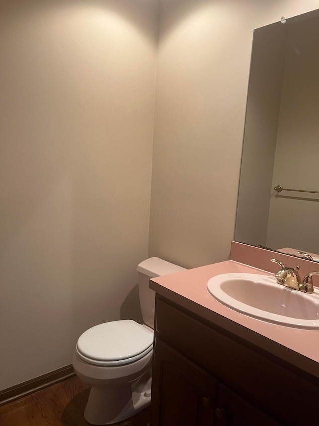 471 Old Mill Dr, Columbus, OH 43230 - bathroom with vanity and wood finished floors