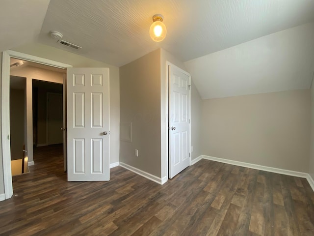 128 S Princeton Ave, Columbus, OH 43222 - additional living space with lofted ceiling and dark wood finished floors