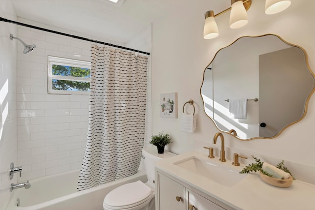 8139 Storrow Dr, Westerville, OH 43081 - full bathroom featuring vanity and shower / bath combination with curtain