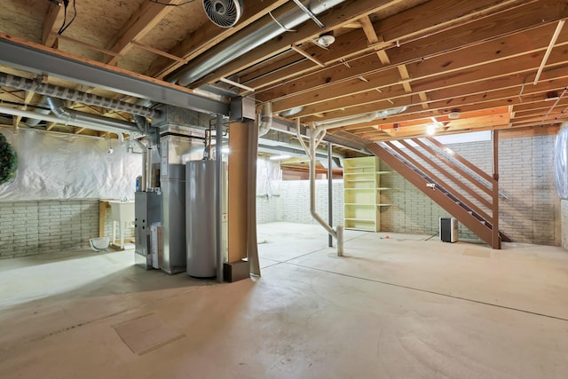 8139 Storrow Dr, Westerville, OH 43081 - below grade area with water heater and heating unit