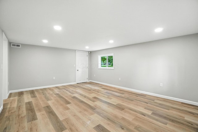 4615 County Road 23, Cardington, OH 43315 - unfurnished room with recessed lighting and light wood-style flooring