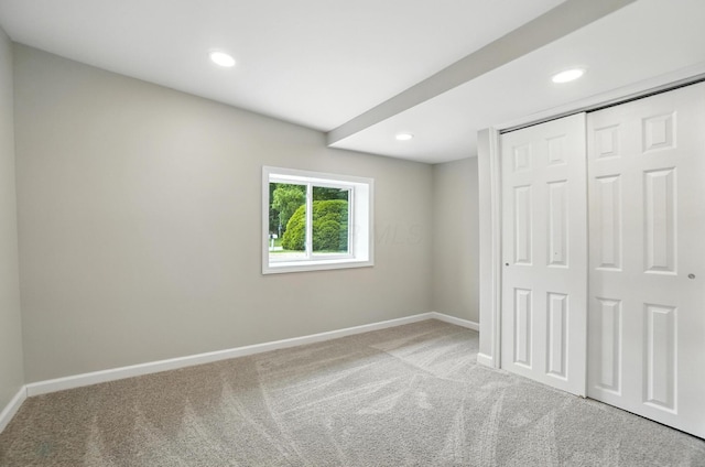 4615 County Road 23, Cardington, OH 43315 - unfurnished bedroom with carpet flooring, recessed lighting, and a closet