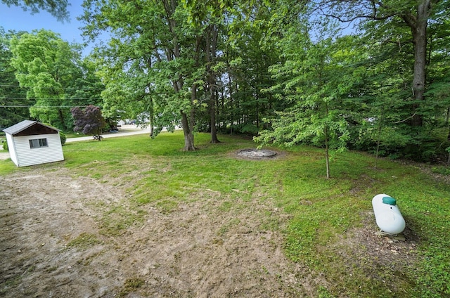 4615 County Road 23, Cardington, OH 43315 - view of grassy yard with a storage shed