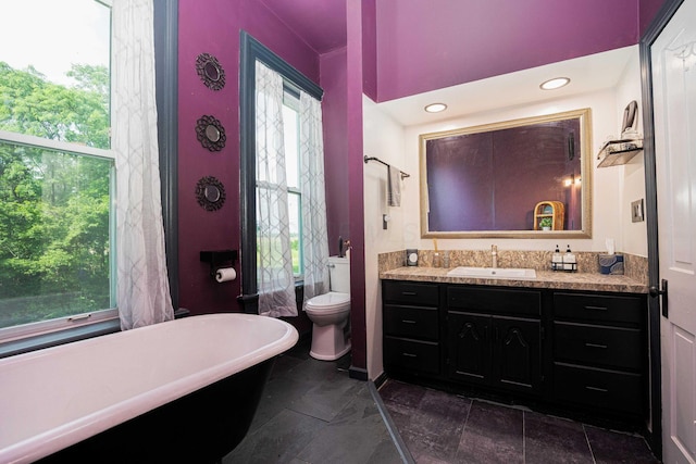 1871 Galloway Rd, Galloway, OH 43119 - full bathroom featuring a freestanding tub and vanity